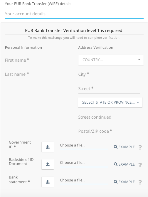 cashing out on bitstamp kyc