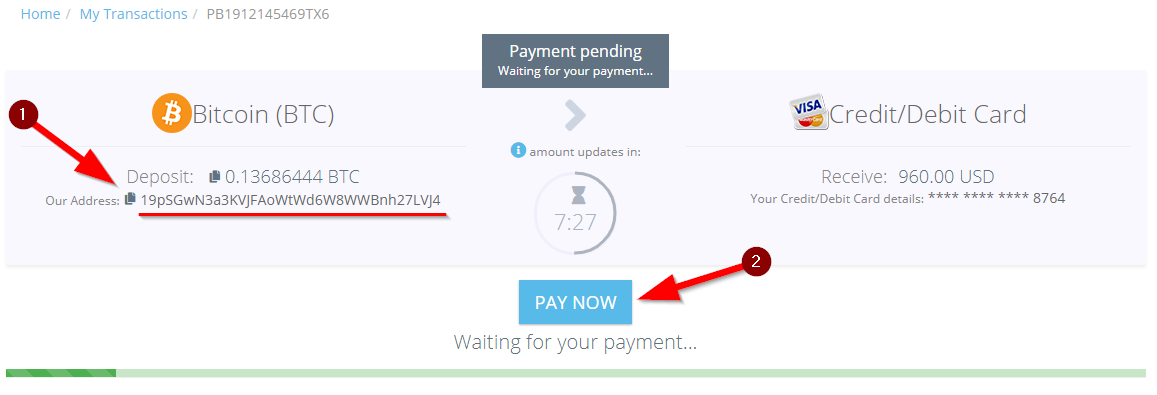 how to send bitcoin from paybis to another wallet