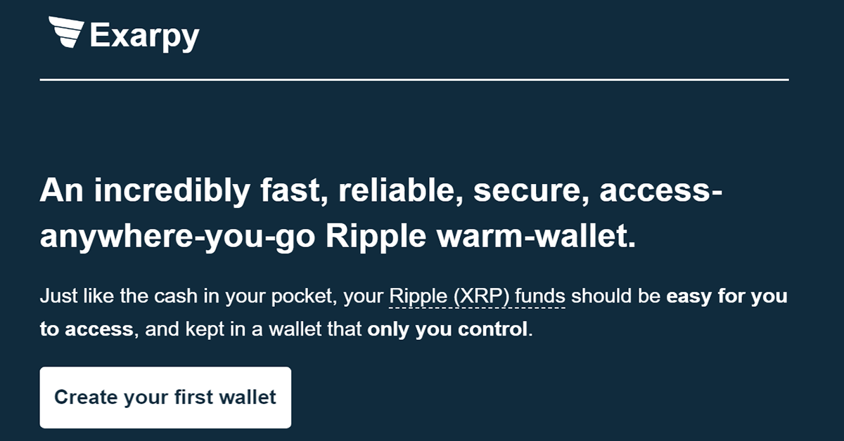 best online ripple wallet - Exarpy