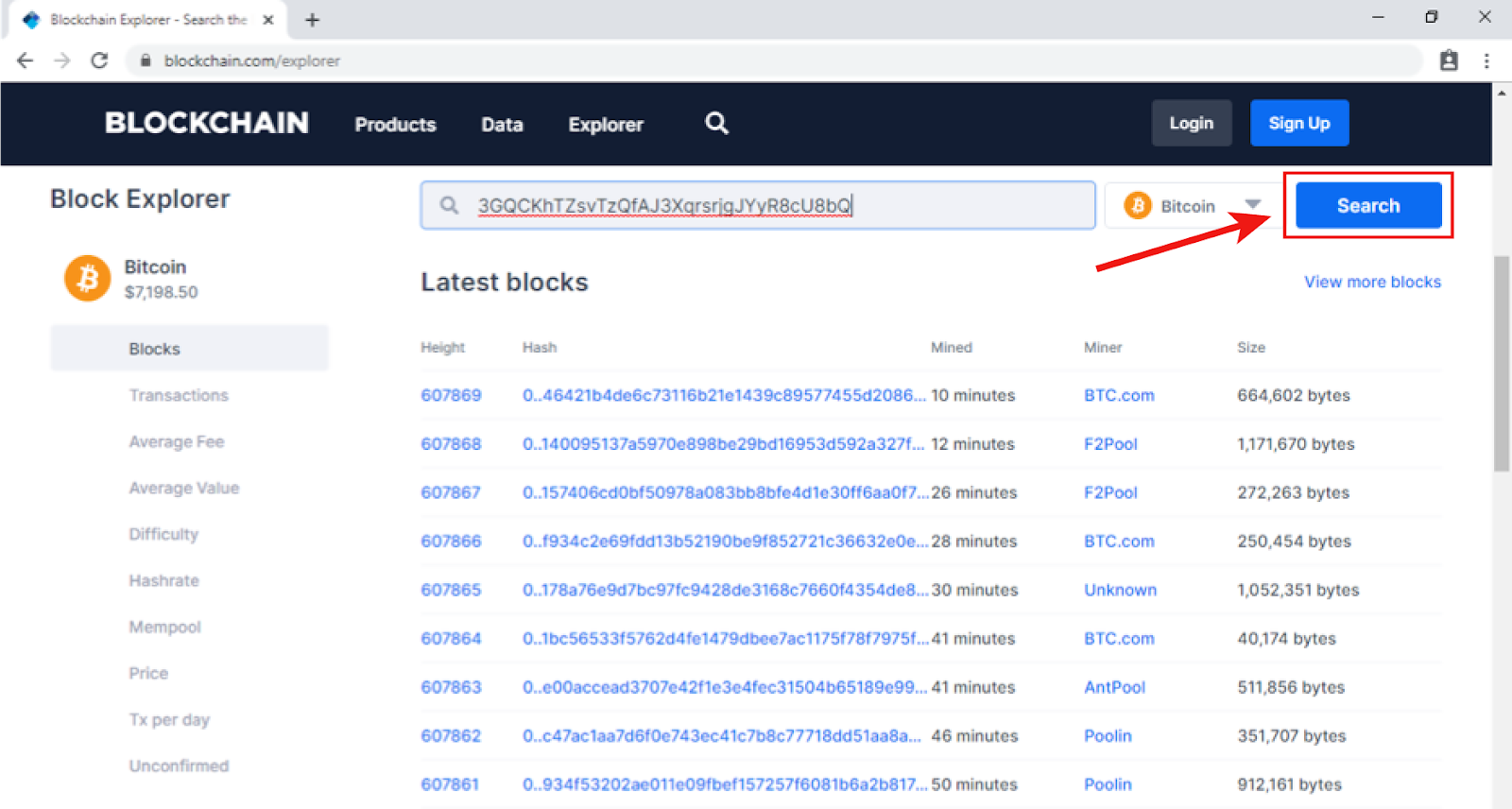 txid check btc