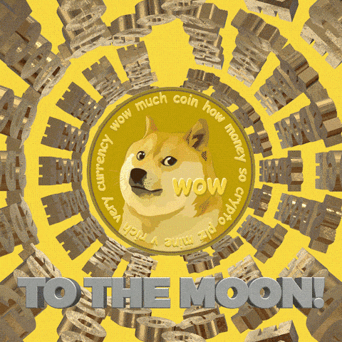 Dogecoin meme - to the moon!