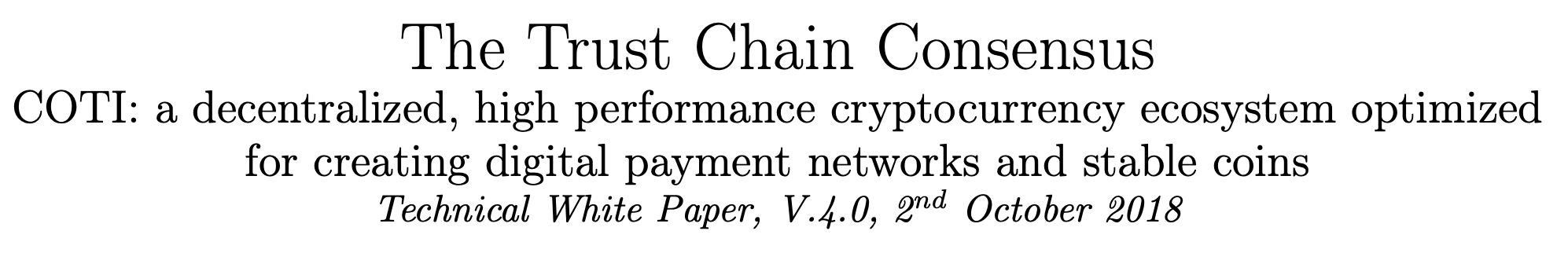 The Trustchain consensus