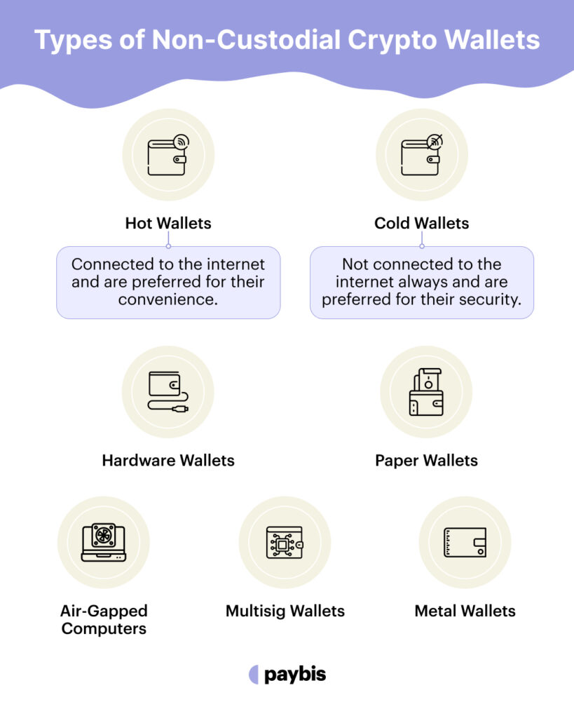 Types of Non-Custodial Crypto Wallets