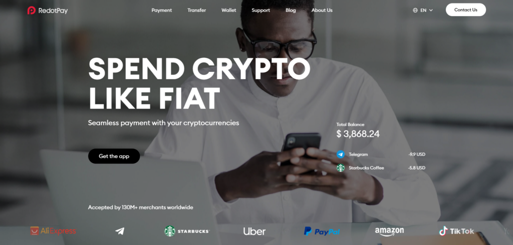 RedotPay homepage