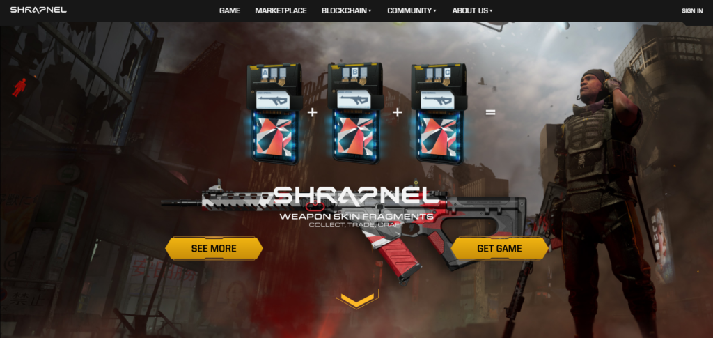 Shrapnel homepage