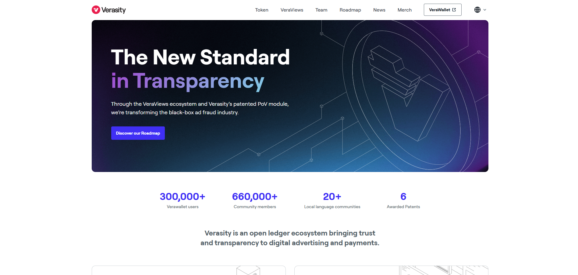 Verasity homepage