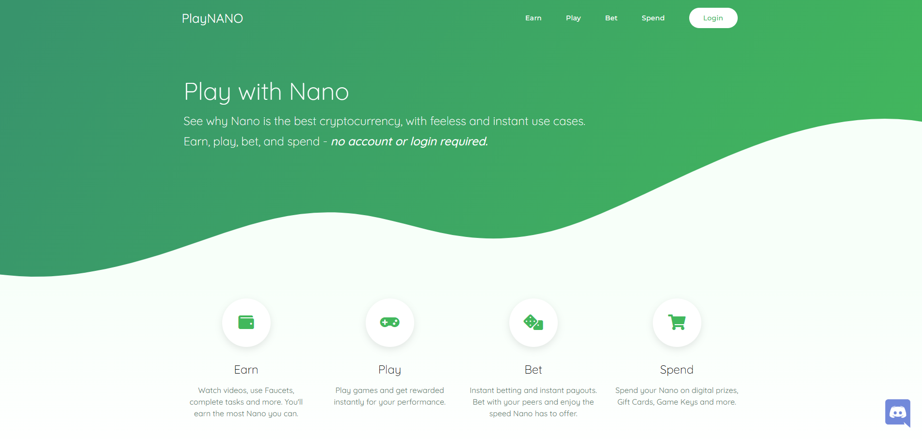 PlayNano homepage