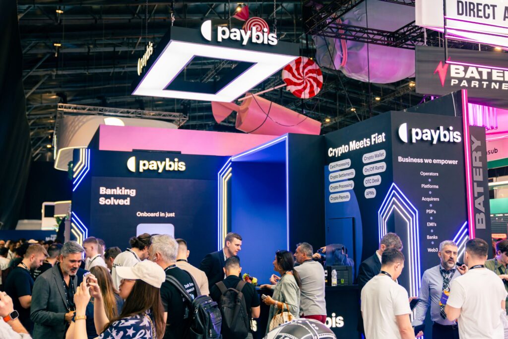 Paybis stand at SiGMA Dubai