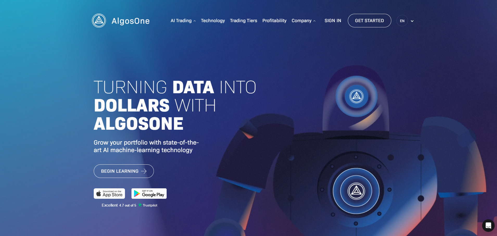 AlgosOne Homepage