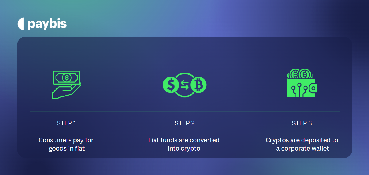 Paybis Payment Processing in 3 steps