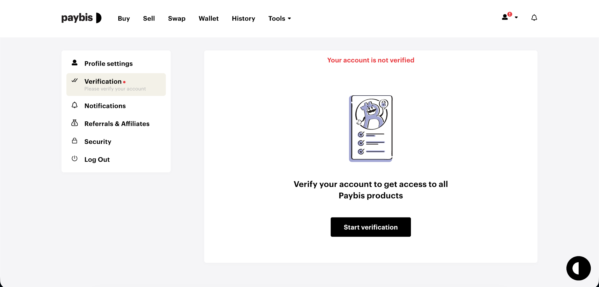 Beginning the verification process