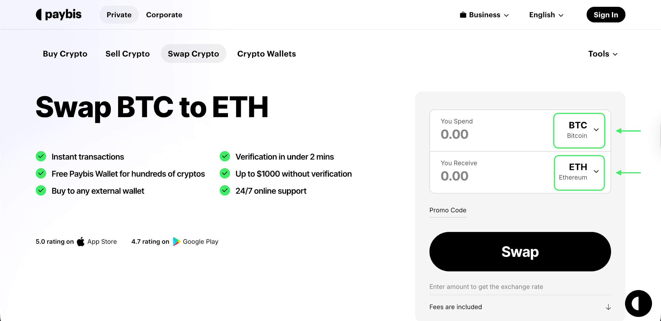 Crypto Swapping with Paybis: Choosing Crypto Swap Pairs