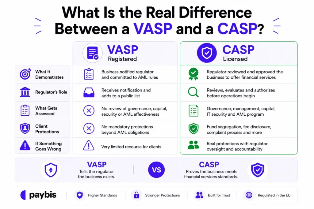 What's the difference between VASP and CASP?