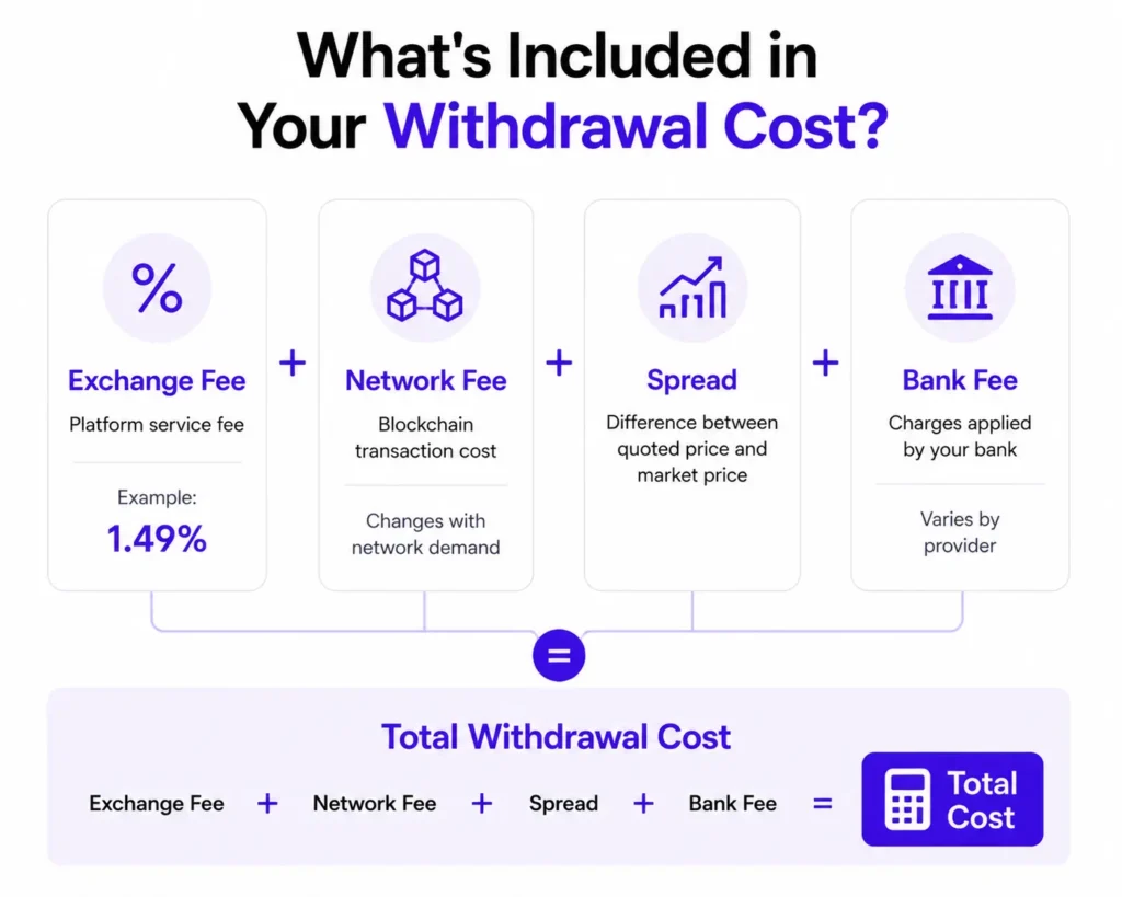 total costs in withdrawal