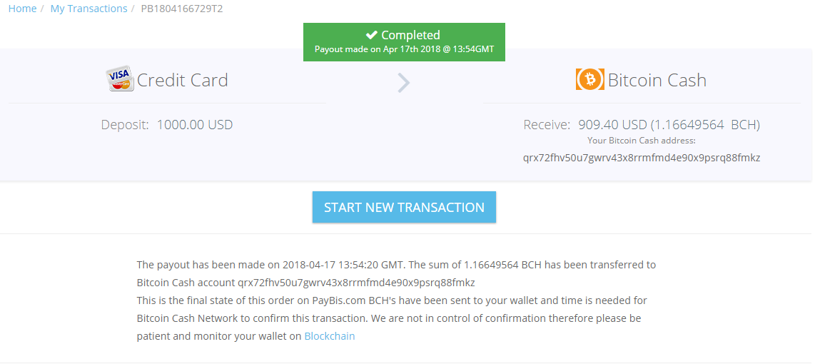 Free bitcoin cash payout